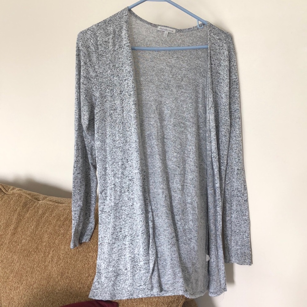 Gray cardigan